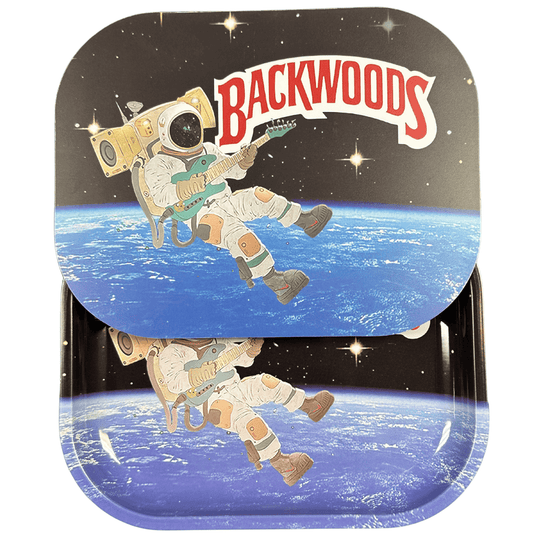 Backwoods Astronaut Rolling Tray with Magnetic Cover - Out of This World Design - Uniquelet