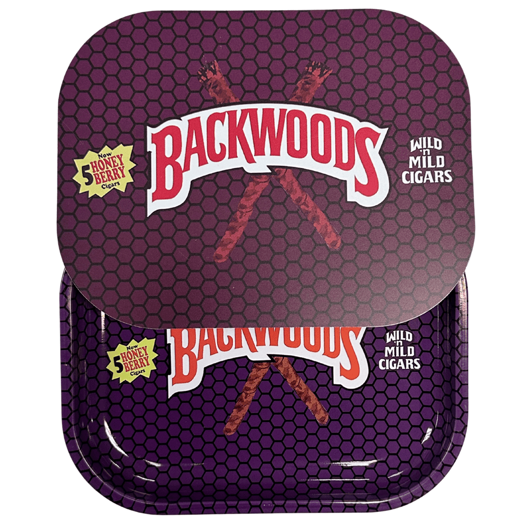 Backwoods Honey Berry Rolling Tray with Magnetic Cover - Compact, Stylish, and Secure - Uniquelet