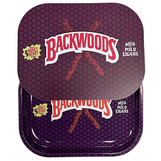 Backwoods Honey Berry Rolling Tray with Magnetic Cover - Compact, Stylish, and Secure - Uniquelet