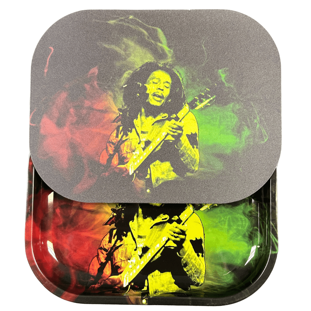 Bob Marley Rolling Tray with Magnetic Cover - Iconic, Stylish, and Secure - Uniquelet
