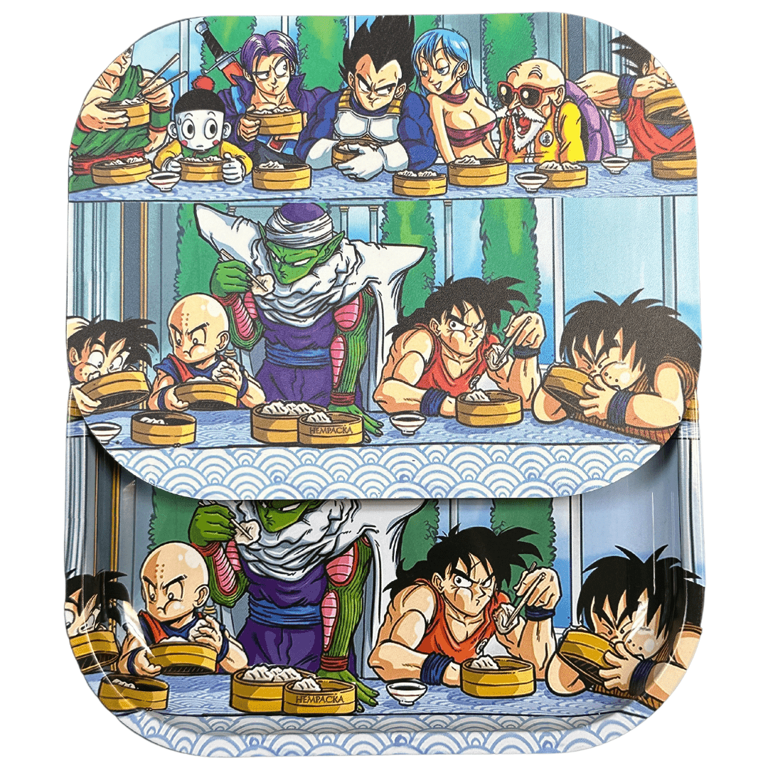 Dragon Ball Z Rolling Tray with Magnetic Cover - Iconic, Fun, and Secure - Uniquelet