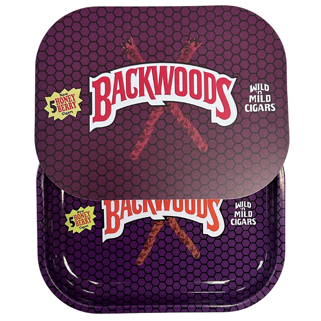 Backwoods Honey Berry Rolling Tray with Magnetic Cover - Compact, Stylish, and Secure - UNIQUELET