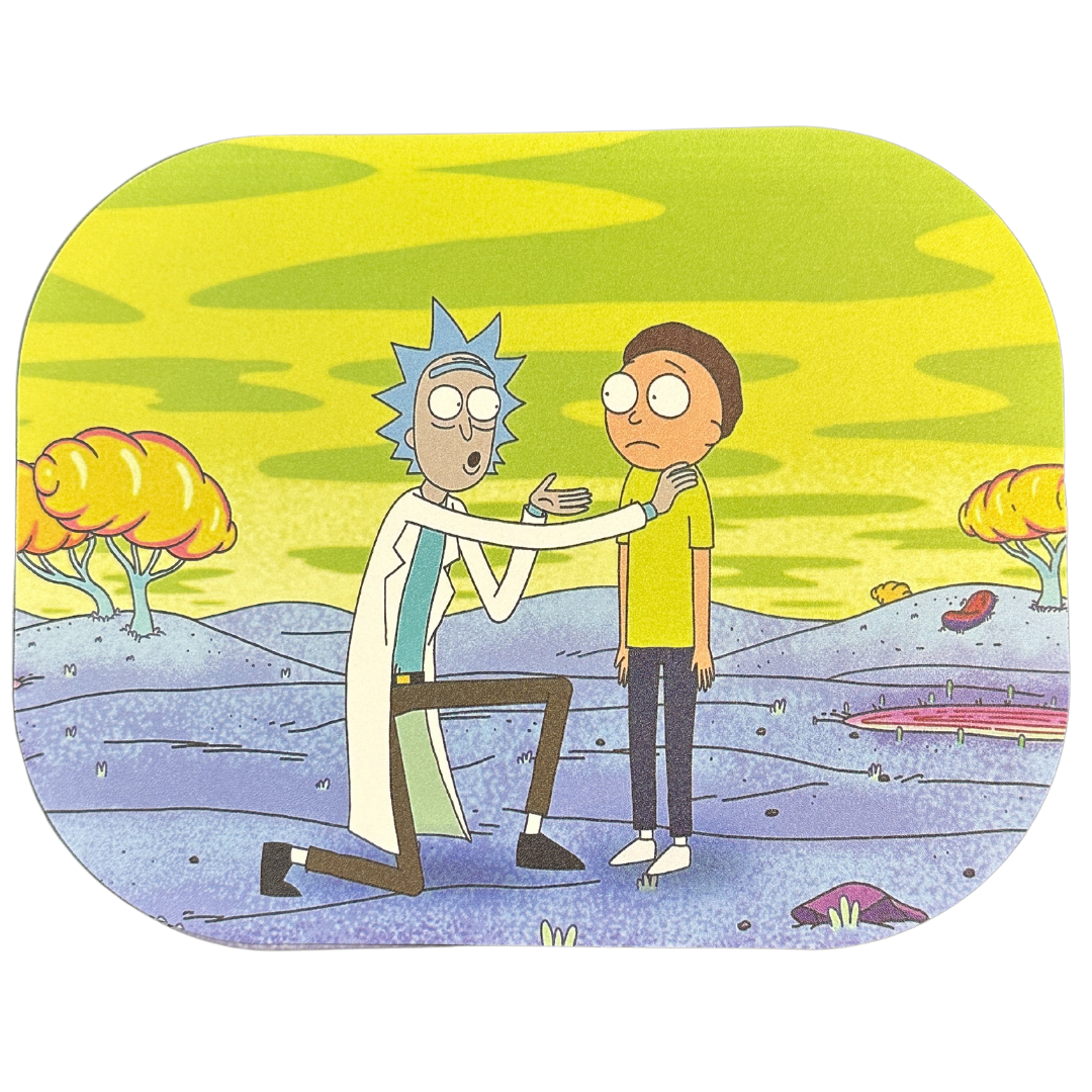 Rick and Morty Rolling Tray with Magnetic Cover - Wubba Lubba Dub-Dub! - UNIQUELET