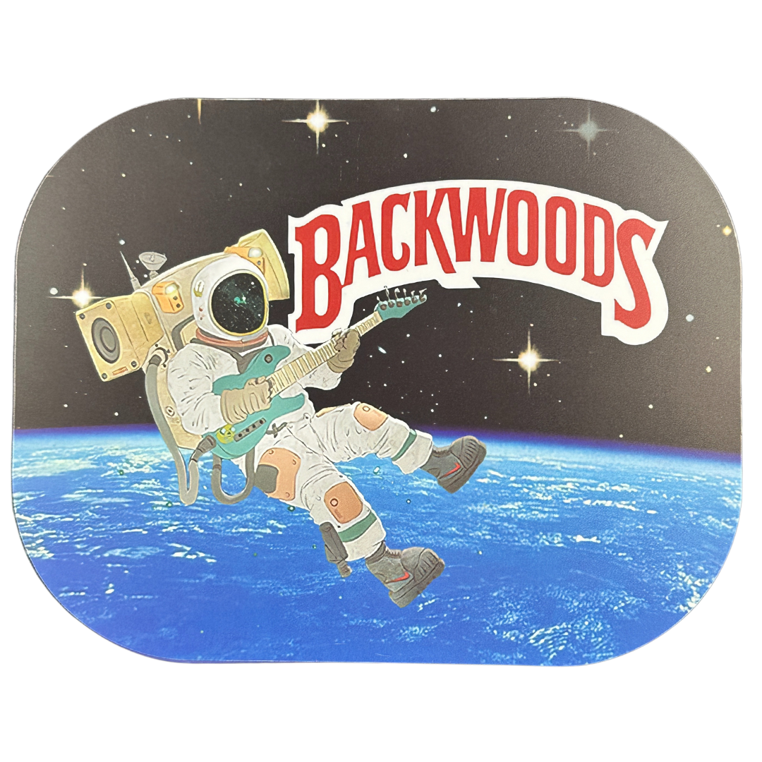 Backwoods Astronaut Rolling Tray with Magnetic Cover - Out of This World Design - UNIQUELET