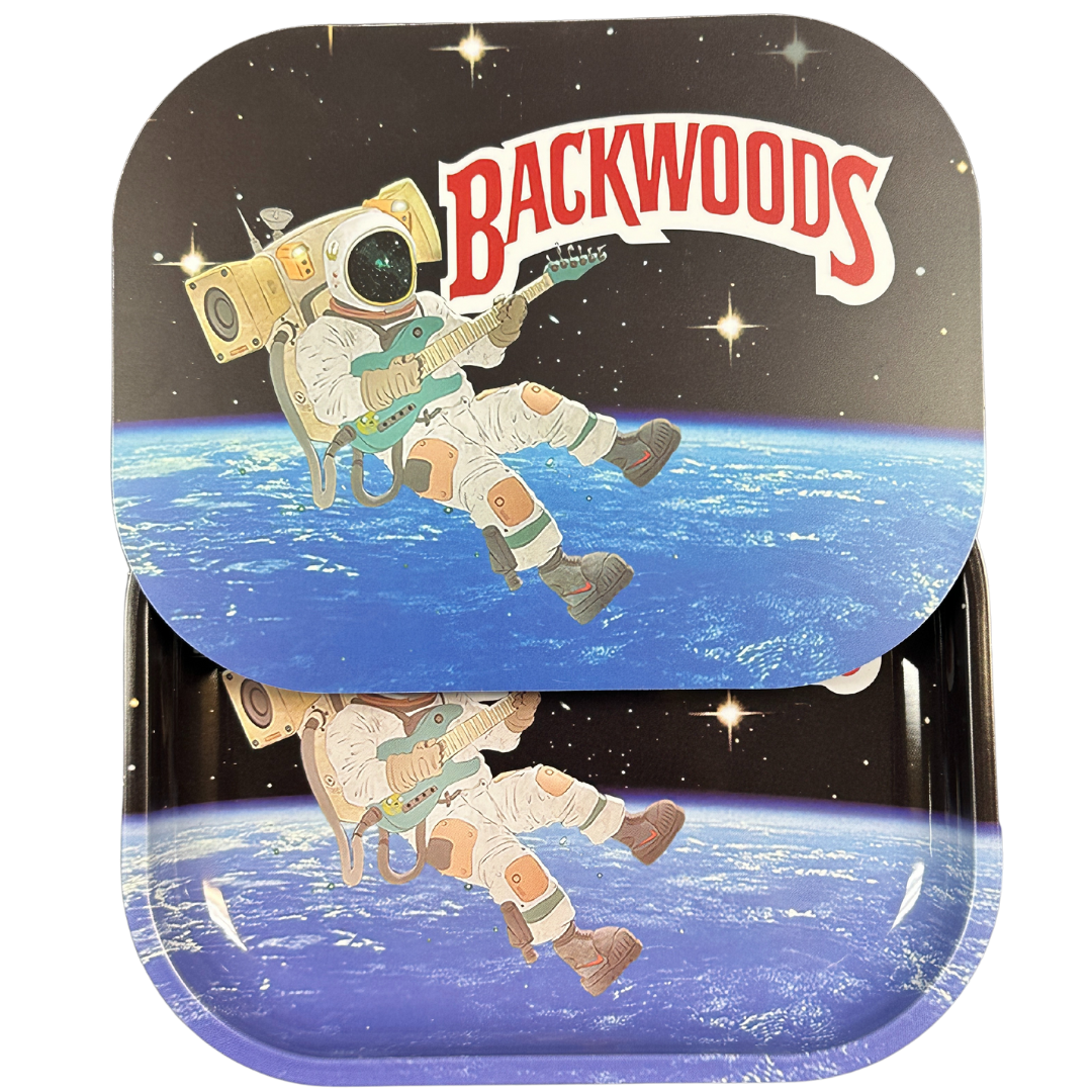 Backwoods Astronaut Rolling Tray with Magnetic Cover - Out of This World Design - UNIQUELET