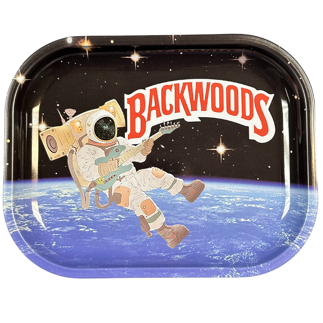 Backwoods Astronaut Rolling Tray with Magnetic Cover - Out of This World Design - UNIQUELET