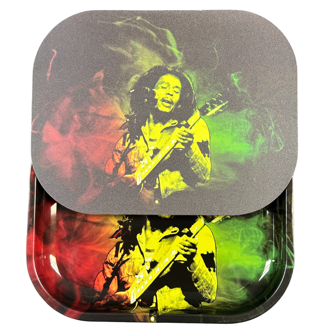 Bob Marley Rolling Tray with Magnetic Cover - Iconic, Stylish, and Secure - UNIQUELET