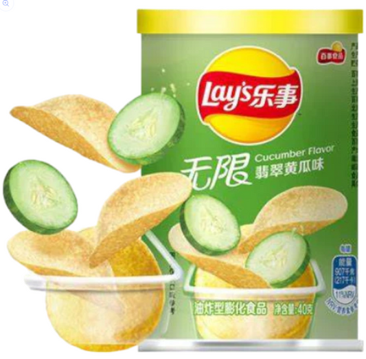 Lays Potato Chips Canned Cucumber Flavor