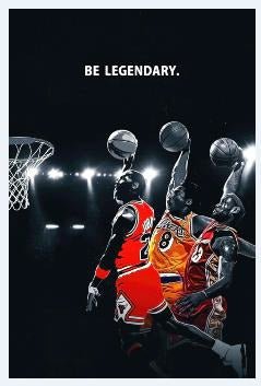 Be Legendary Dunk Icons Poster - Uniquelet