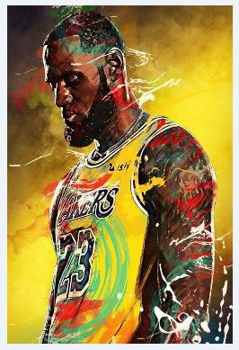 Crown in Motion LeBron Poster - Uniquelet