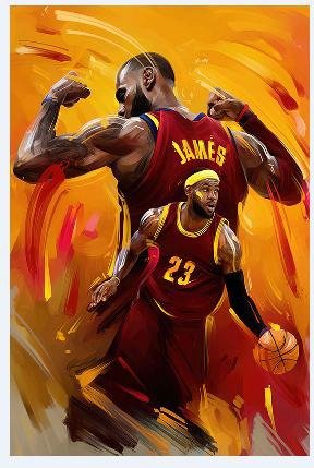 Fire and Focus LeBron Poster - Uniquelet