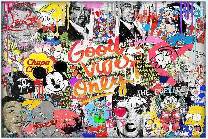 Good Vibes Only Pop Art Poster - Uniquelet