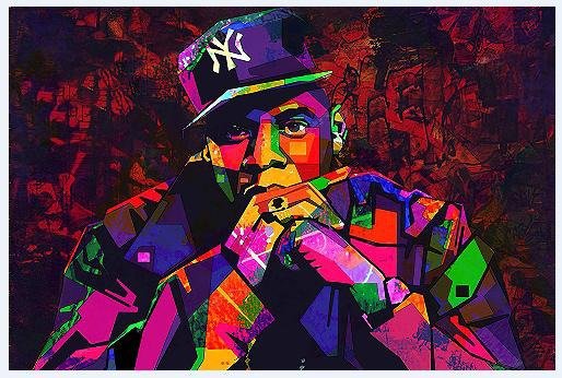 Jay - Z Abstract Pop Art Poster - Uniquelet