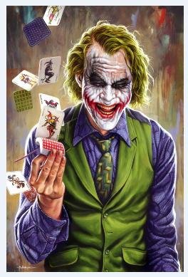 Joker's Wild Card Poster - Uniquelet