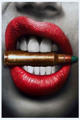 Lethal Lips Bullet Poster - Uniquelet