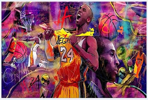Mamba Legend Graffiti Poster - Uniquelet