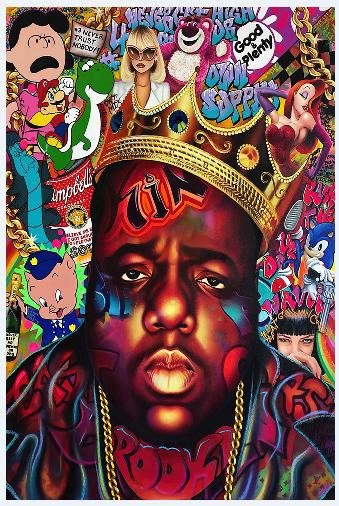 Notorious Pop Royalty Graffiti Poster - Uniquelet